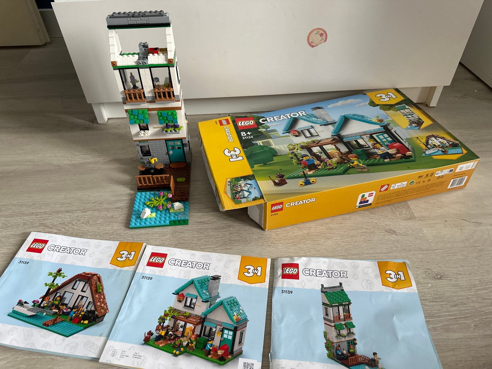 LEGO Creator 3in1 Knus Huis Set - 31139, Lego, Ophalen of Verzenden, Zo goed als nieuw, Compleet