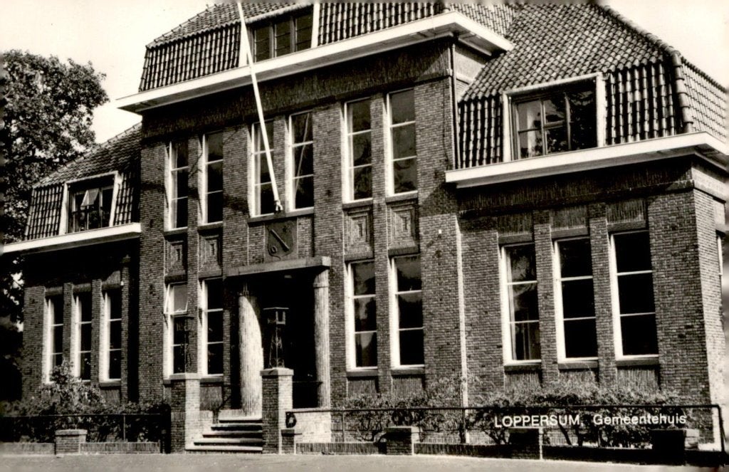 Loppersum Gemeentehuis # 263, Verzenden, 1960 tot 1980, Ongelopen, Groningen
