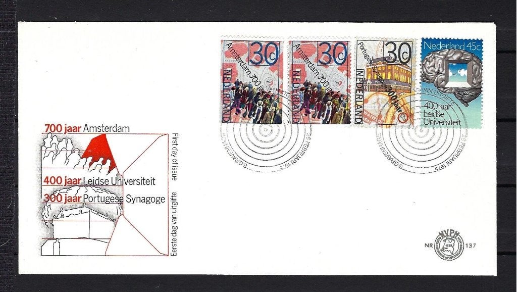 FDC NVPH E137 onbeschreven, Postzegels en Munten, Ophalen of Verzenden, Onbeschreven, Nederland