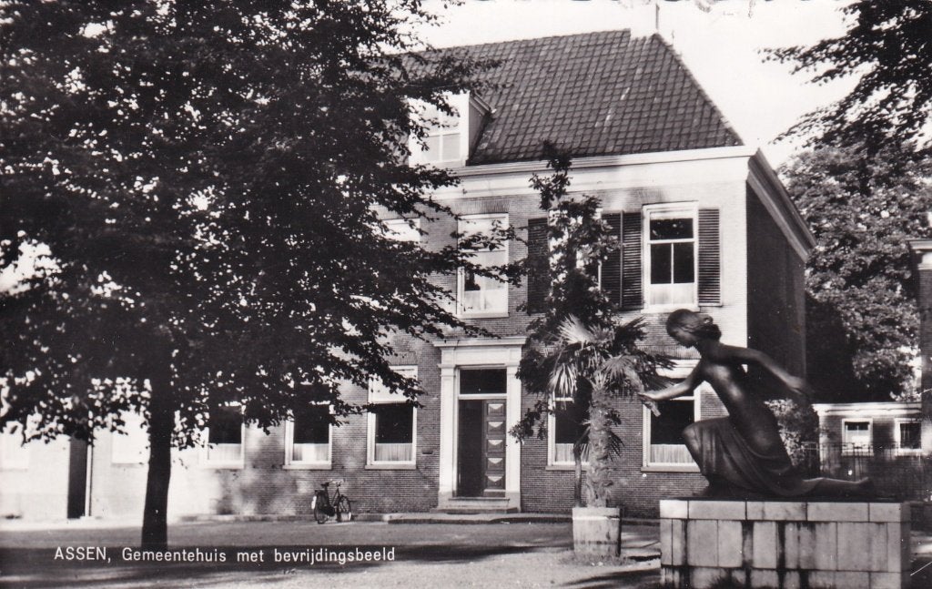Assen gemeentehuis, Verzenden, 1960 tot 1980, Gelopen, Drenthe
