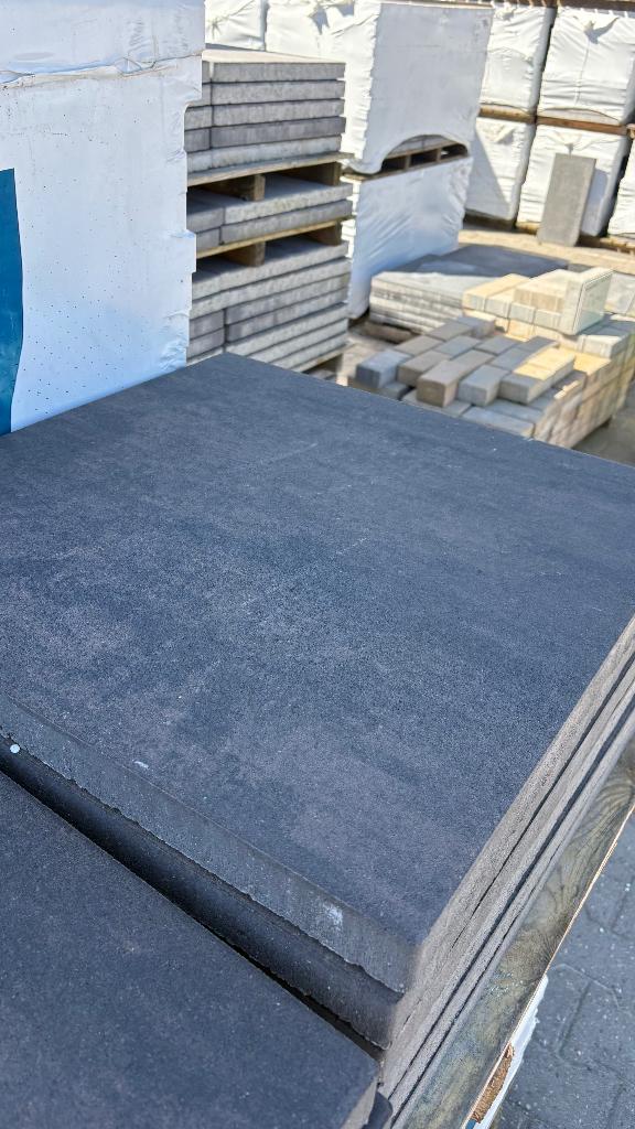 Design square 60x60 terrastegel Dark sepia SP, Nieuw, Ophalen of Verzenden, 10 m² of meer, Beton