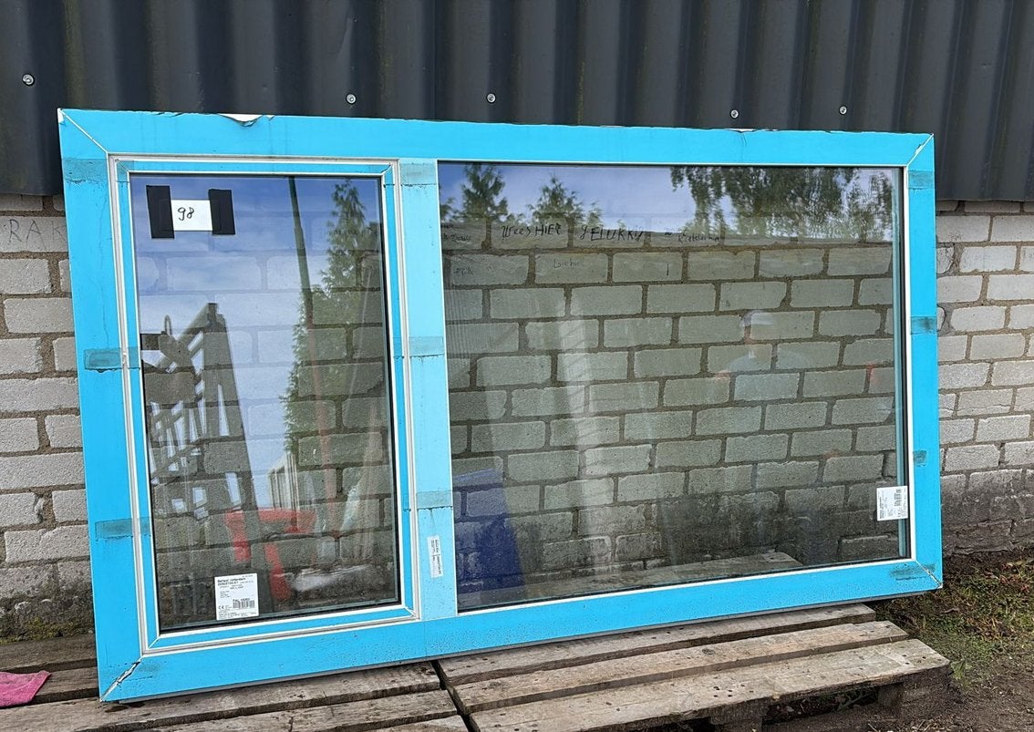 (98) Nieuw kunststof raamkozijn incl glas, Ophalen, Kunststof, Raamkozijn, Nieuw