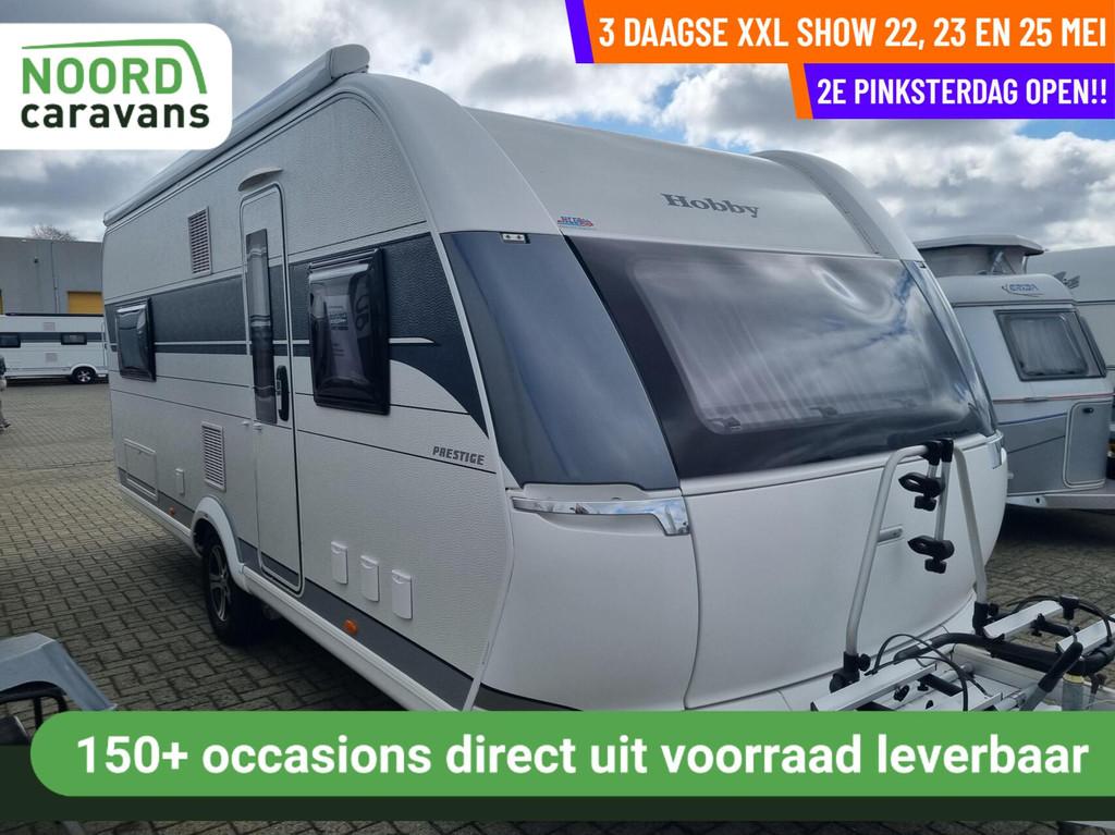 Hobby - 2DE PINKSTERDAG OPEN, RUIM 200 CARAVANS, Caravans en Kamperen, Caravans, Rondzit, Hobby, 7 tot 8 meter, Bedrijf
