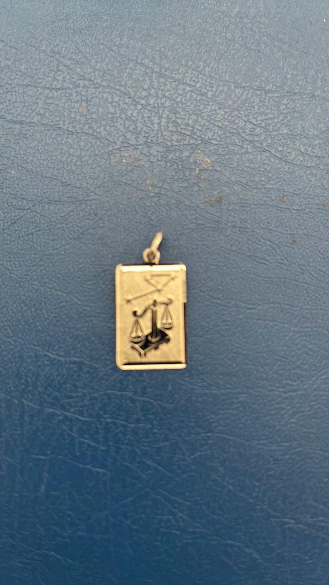 835 zilver horoscoop hanger weegschaal z.g.a.n., Ophalen of Verzenden, Zo goed als nieuw, Zilver