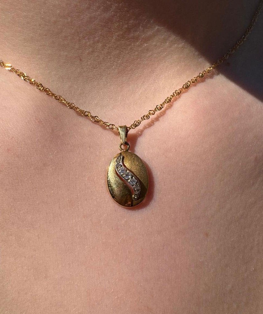 Diamanten design 18k gouden ketting hanger fraai briljant, Voordeelsieraden, Verzenden, Zo goed als nieuw, Met edelsteen