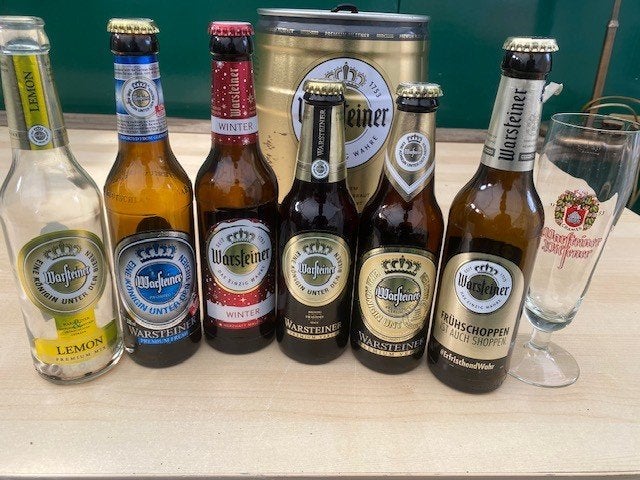 Warsteiner en Westmalle bier flessen, Verzamelen, Ophalen of Verzenden, Flesje(s), Overige merken