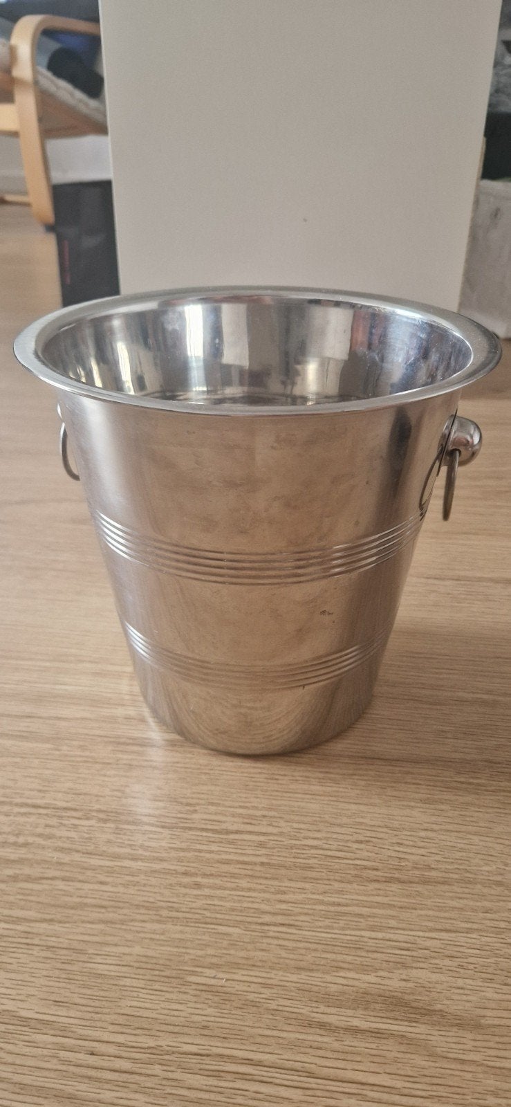 Klassieke RVS Wijnkoeler / Champagnekoeler, Ophalen of Verzenden, Metaal, Minder dan 5 flessen