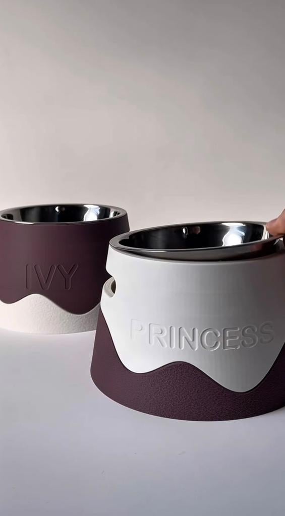 Gepersonaliseerde hondenbowl, Dieren en Toebehoren, Ophalen of Verzenden, Zo goed als nieuw