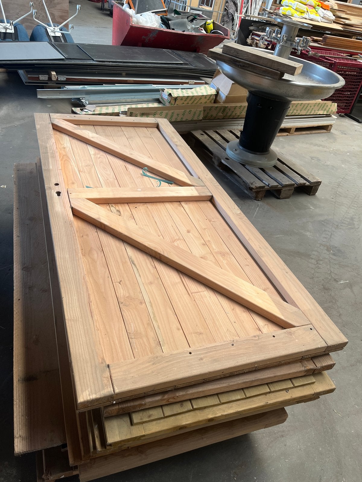 Houten Tuindeur Schuttingdeur 179x76 cm, Ophalen, Gebruikt, Minder dan 80 cm, Minder dan 200 cm