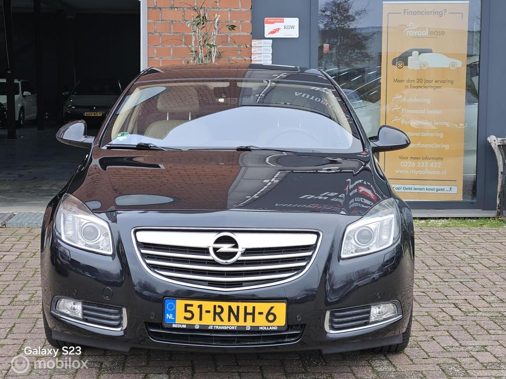 Opel Insignia 2.0 T Cosmo Airco navi leer Elek schuifdak nap, Auto's, Gebruikt, 4 cilinders, Bedrijf, 1570 kg