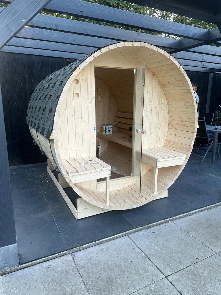 Luxe Sauna Deals | Infrarood, Finse Sauna’s en Combi Sauna’s, Ophalen of Verzenden, Zo goed als nieuw, Fins of Traditioneel, Complete sauna