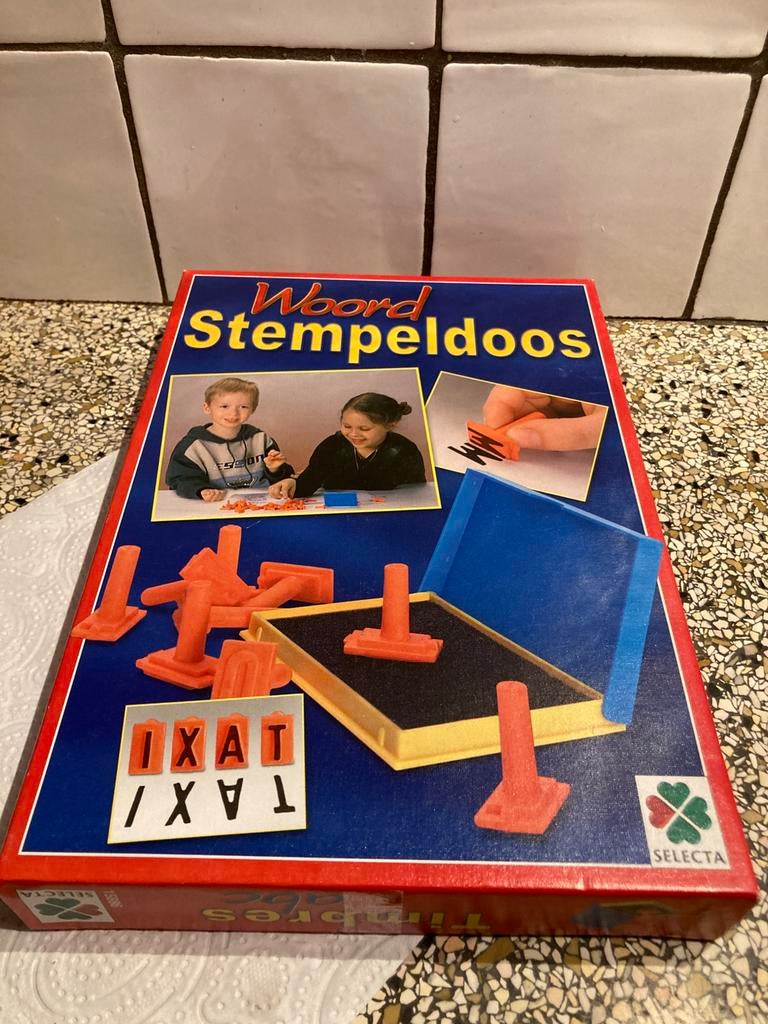 Stempel set, Ophalen of Verzenden, Zo goed als nieuw, Houten stempel