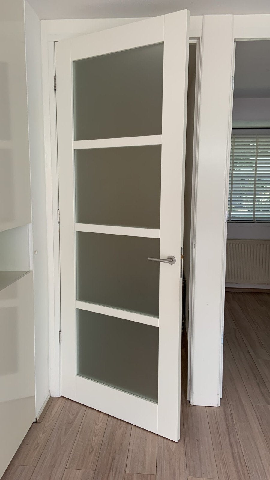 2x Deur met glaspanelen - Gratis af te halen in Amersfoort, Doe-het-zelf en Verbouw, Deuren en Horren, Ophalen, Gebruikt, 80 tot 100 cm