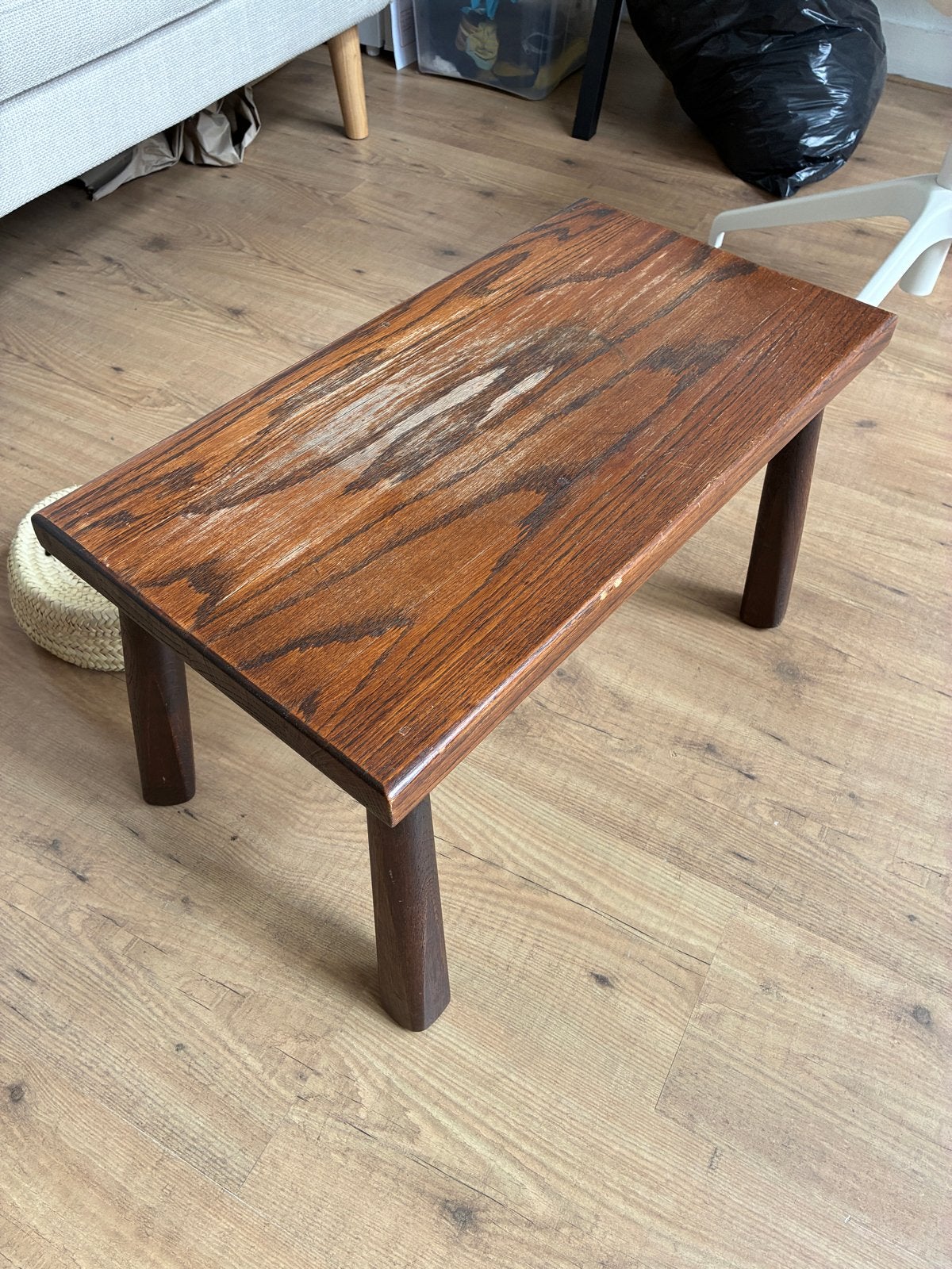 Houten salontafeltje - vintage look, Ophalen