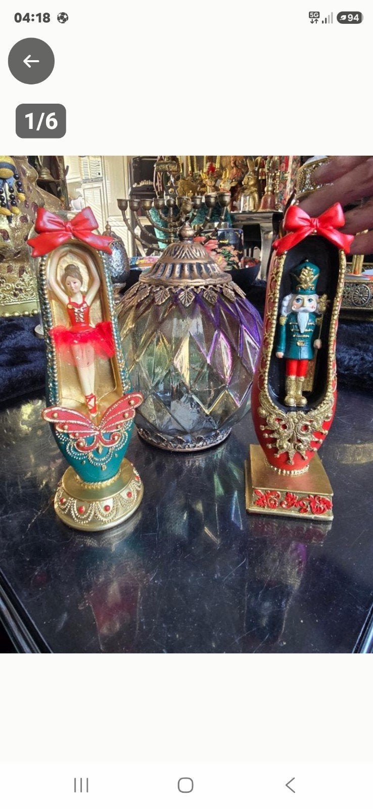 Prachtige set van twee decoratieve beeldjes., Diversen, Kerst, Ophalen of Verzenden, Nieuw