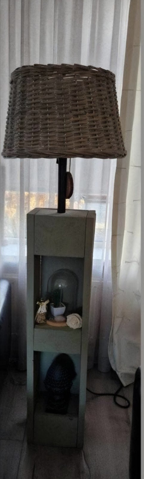 Stoere staande lamp, Huis en Inrichting, Lampen | Vloerlampen, Ophalen of Verzenden, 150 tot 200 cm