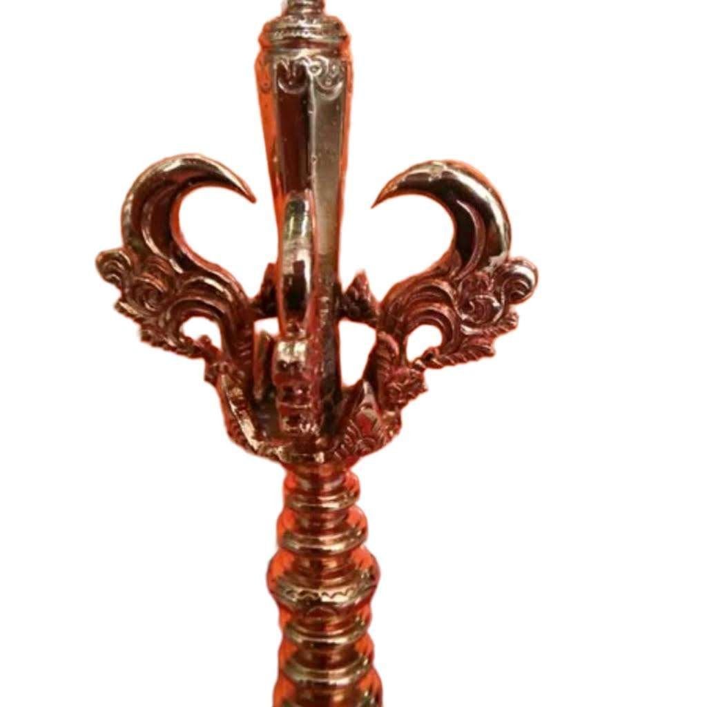 Balineses Bel Kleneng Ghanta Bel Hindoeïsme Indonesië KLE07, Ritueel object, 16 cm, Verzenden, Goud