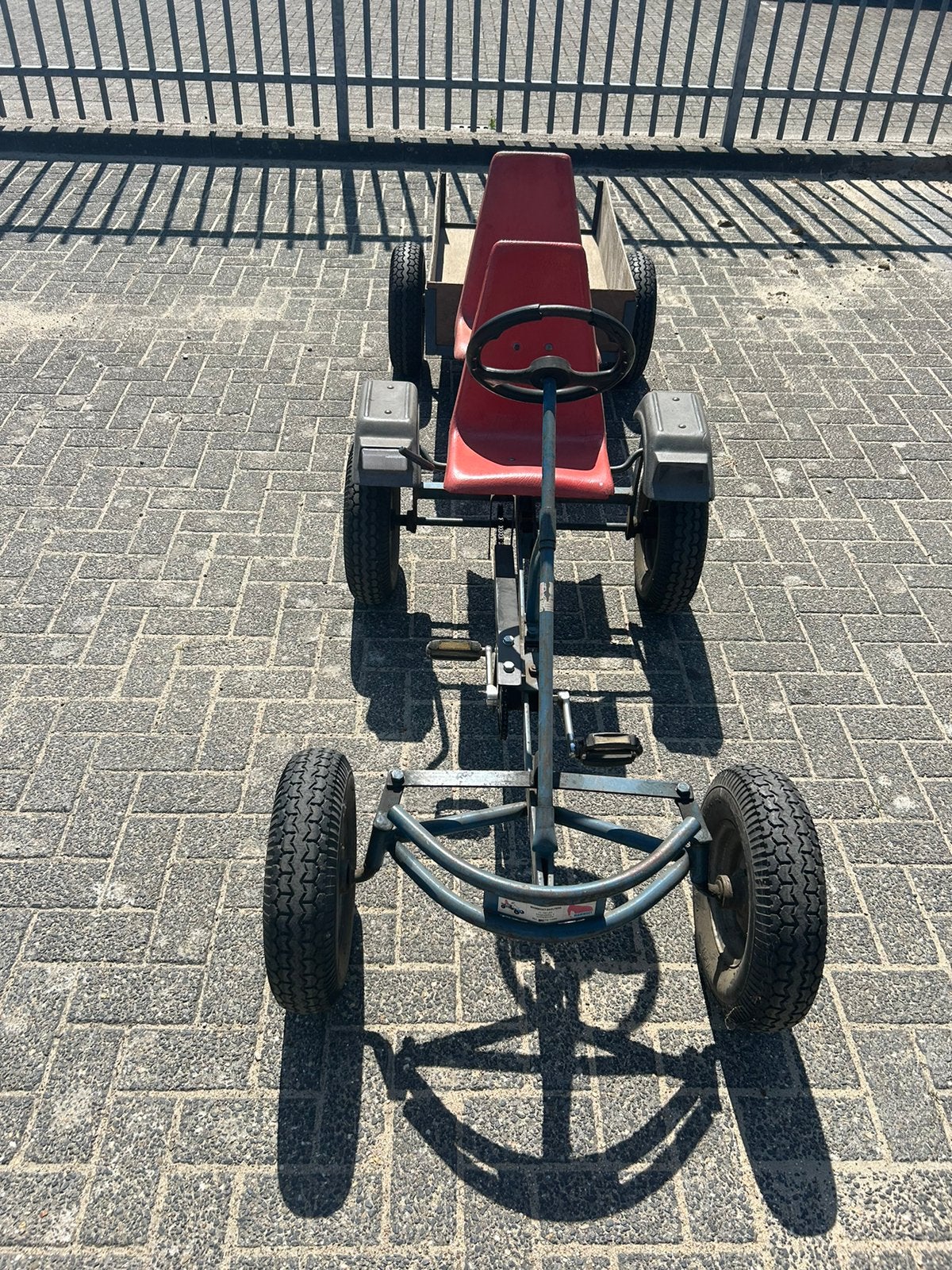 Skelter duo met kar Mammoet, Kinderen en Baby's, Speelgoed | Buiten | Skelters, Ophalen, Gebruikt, Mammoet, Duozit