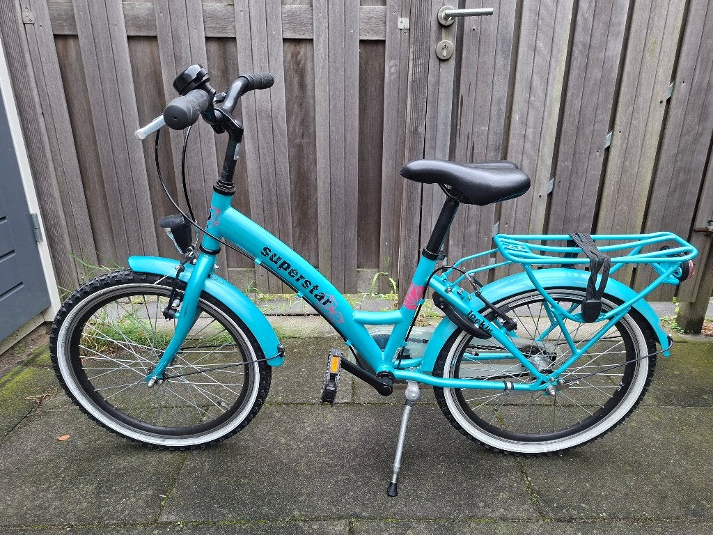 Loekie Superstar Kinderfiets Meisjesfiets 20 inch, Ophalen, Gebruikt, Loekie, Terugtraprem