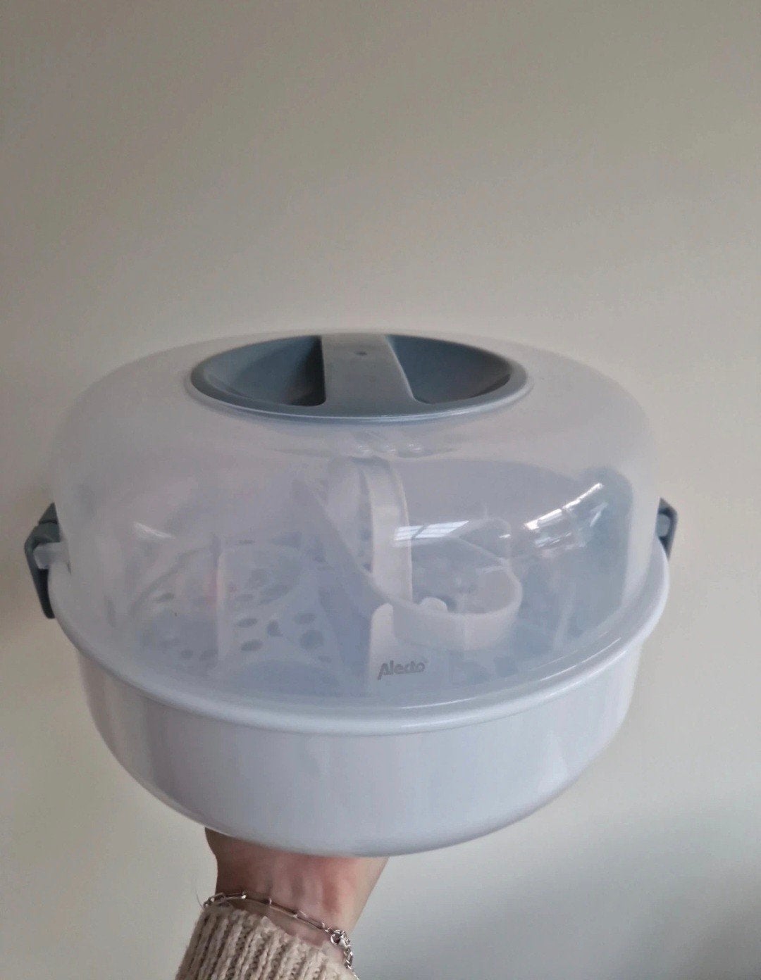 Alecto Magnetron Sterilisator voor Babyflessen, Ophalen of Verzenden, Gebruikt