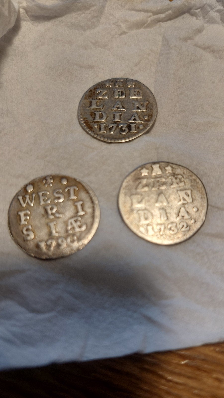 3 zilveren muntjes, Ophalen of Verzenden, Zilver