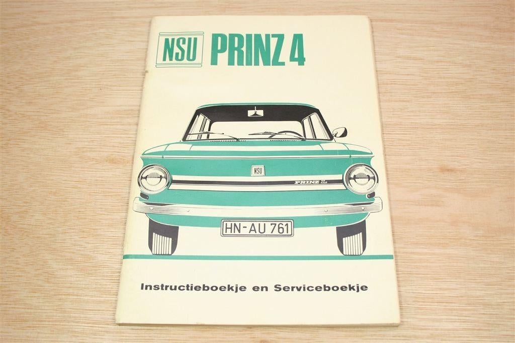 NSU Prinz 4 — Instructieboekje & Serviceboekje [1970], Ophalen of Verzenden