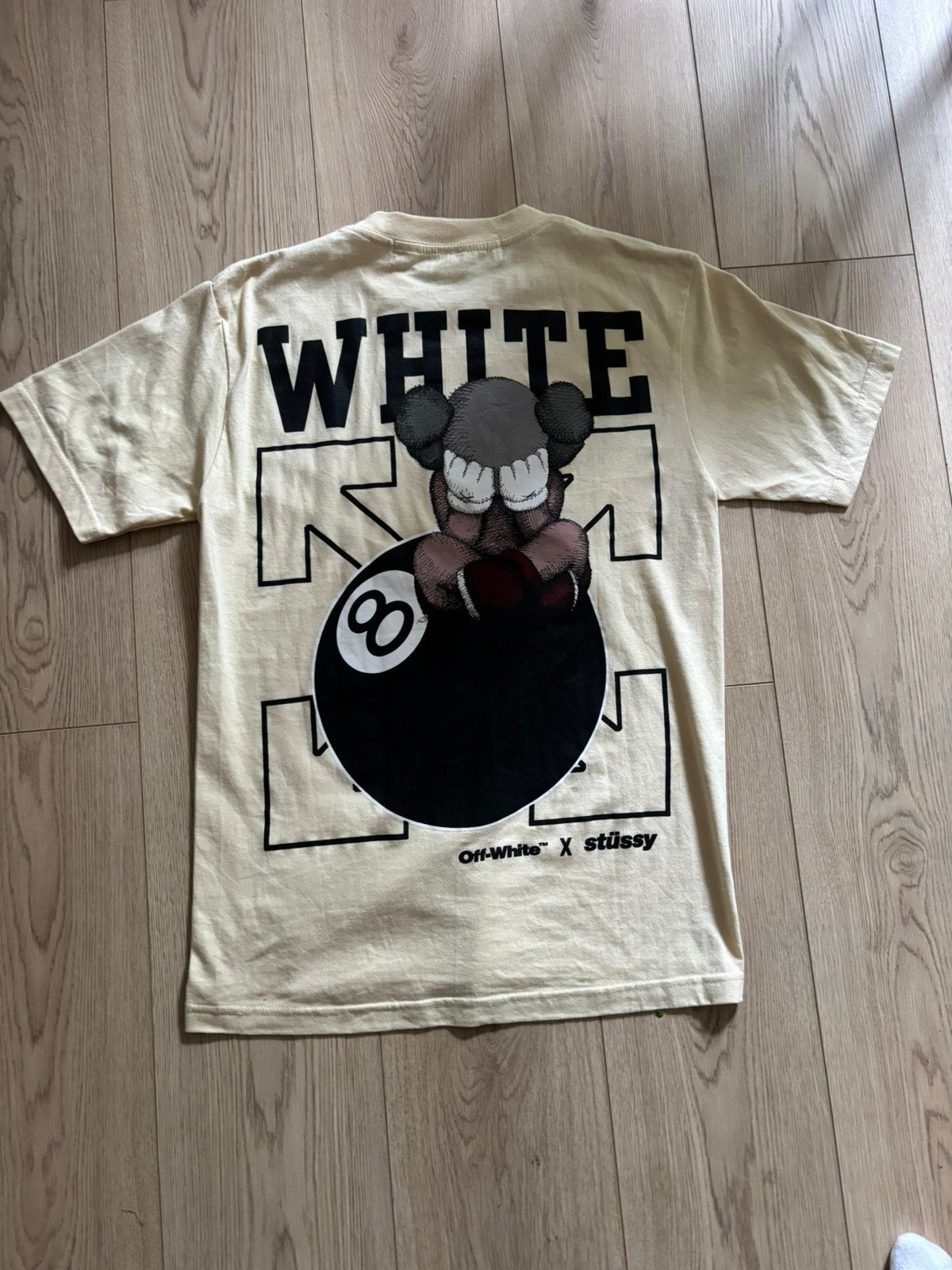 OFF-White X Stüssy shirt, Ophalen of Verzenden, Zo goed als nieuw, Maat 48/50 (M), Beige