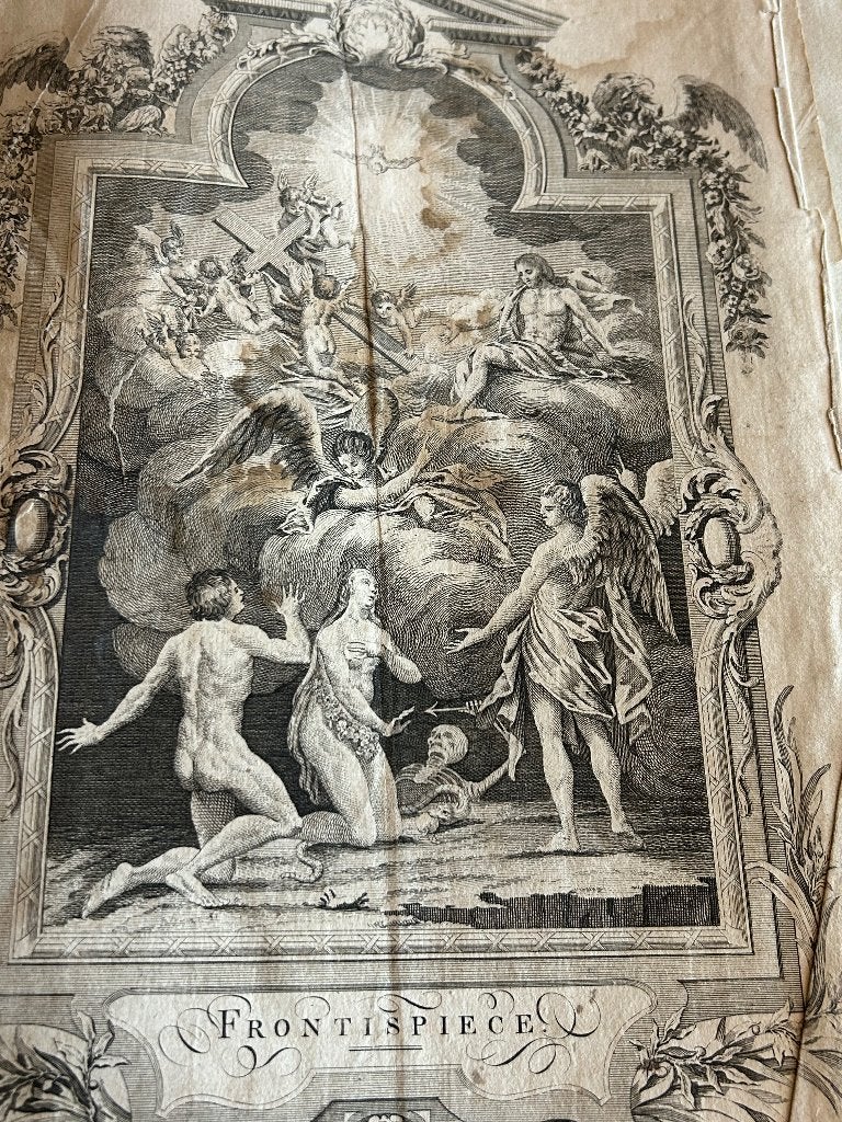 Antieke Engelse Bijbel 1769 – Boden & Adams – Gravures, Ophalen