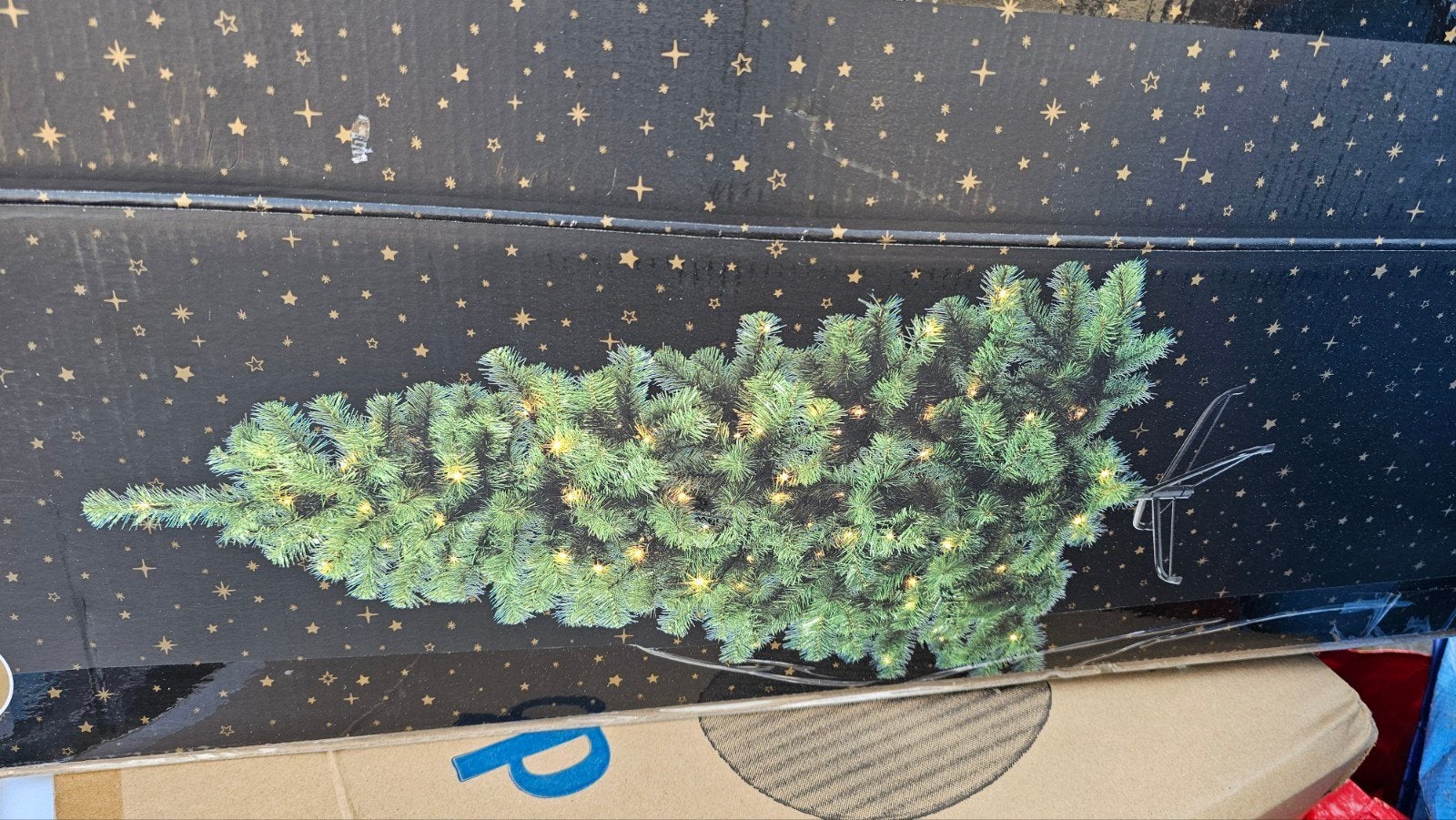 blokker kerstboom met lampjes nieuw 150cm hoog, Diversen, Ophalen, Nieuw