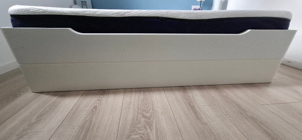 Auping 160x190 met Matt Sleeps matras, Huis en Inrichting, Slaapkamer | Bedden, Ophalen, Wit, Tweepersoons, 190 cm of minder