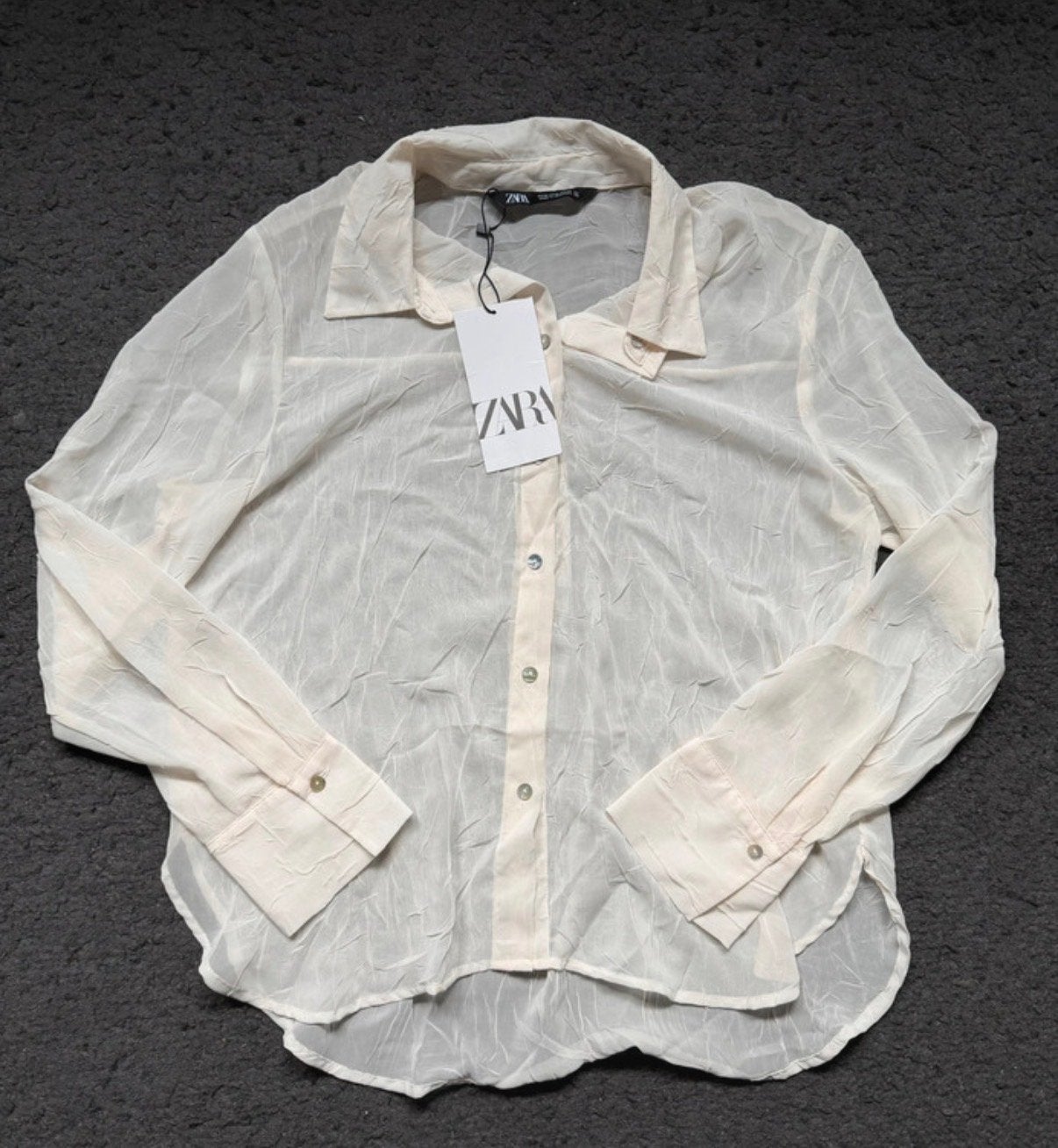 Zara Blouse Maat S, Verzenden, Nieuw, Maat 36 (S), Beige