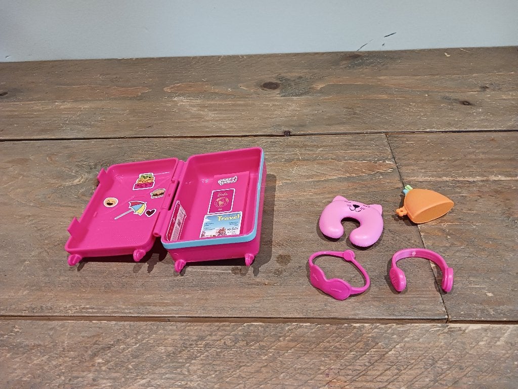 Barbie meisje met koffer, Ophalen of Verzenden, Gebruikt, Barbie