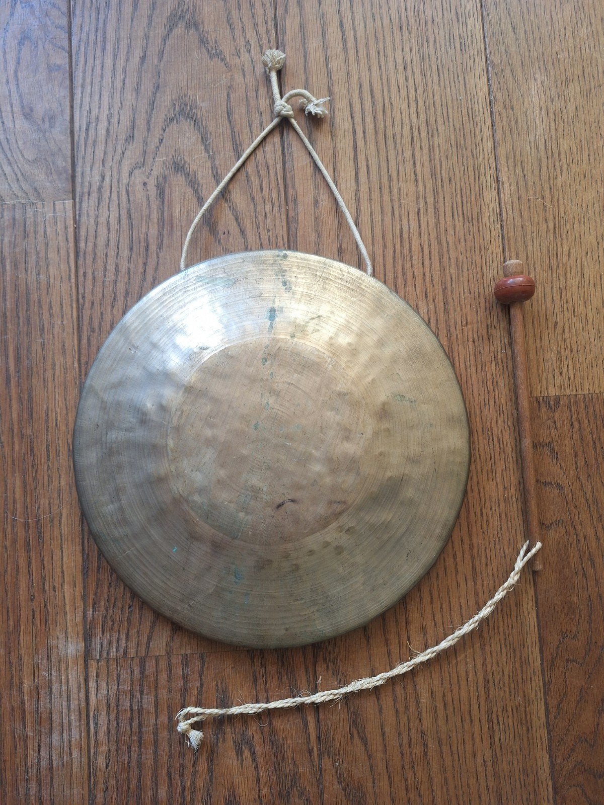 Chinese handgong met klopper, Antiek en Kunst, Ophalen of Verzenden, Brons