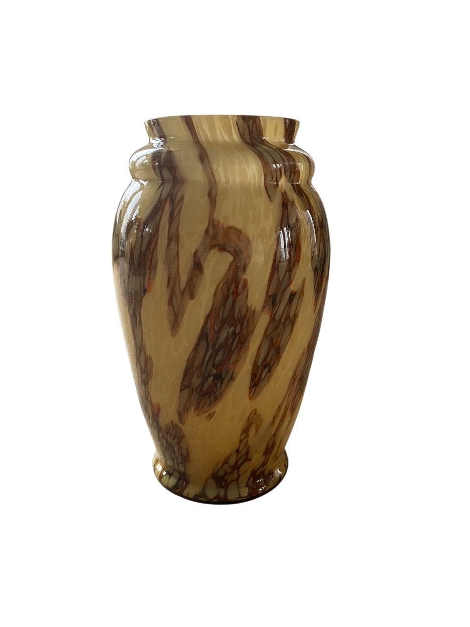 Art deco vaas  gelaagd glas verrerie de Scailmont, Antiek en Kunst, Ophalen of Verzenden