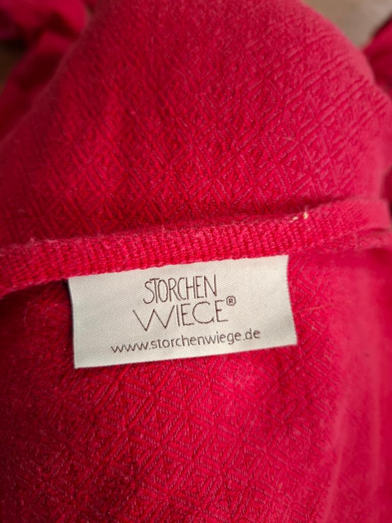 Storchenwiege Draagdoek Rood - Ergonomisch en Comfortabel, Kinderen en Baby's, Babydragers en Draagdoeken, Overige merken, Draagdoek