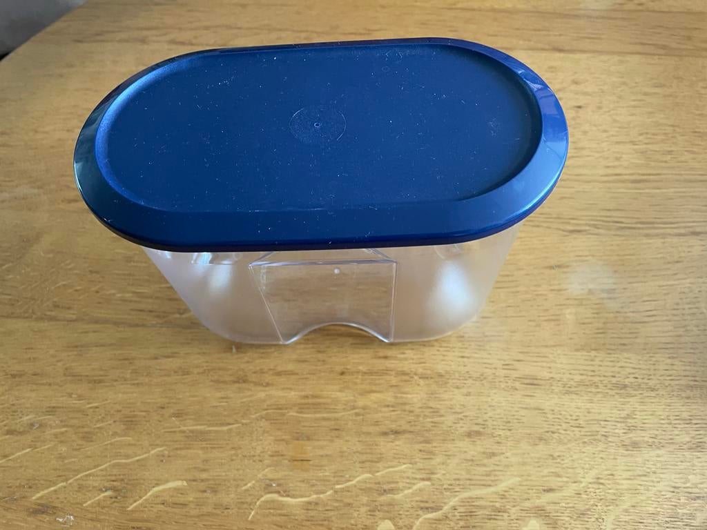 Nieuwe Tupperware beschuit bak, Ophalen of Verzenden, Nieuw, Blauw, Bus of Trommel
