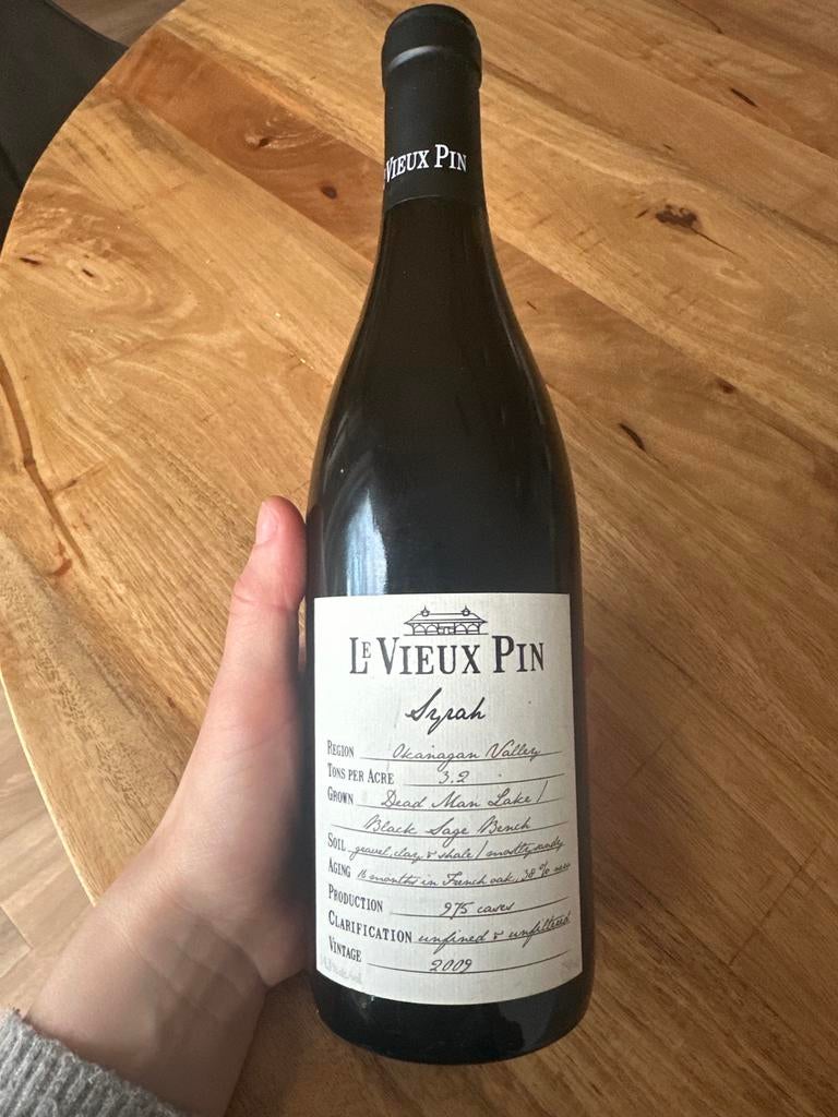 Le Vieux Pin Syrah 2009 - Okanagan Valley Wijn, Verzamelen, Wijnen, Ophalen, Overige gebieden, Nieuw, Rode wijn