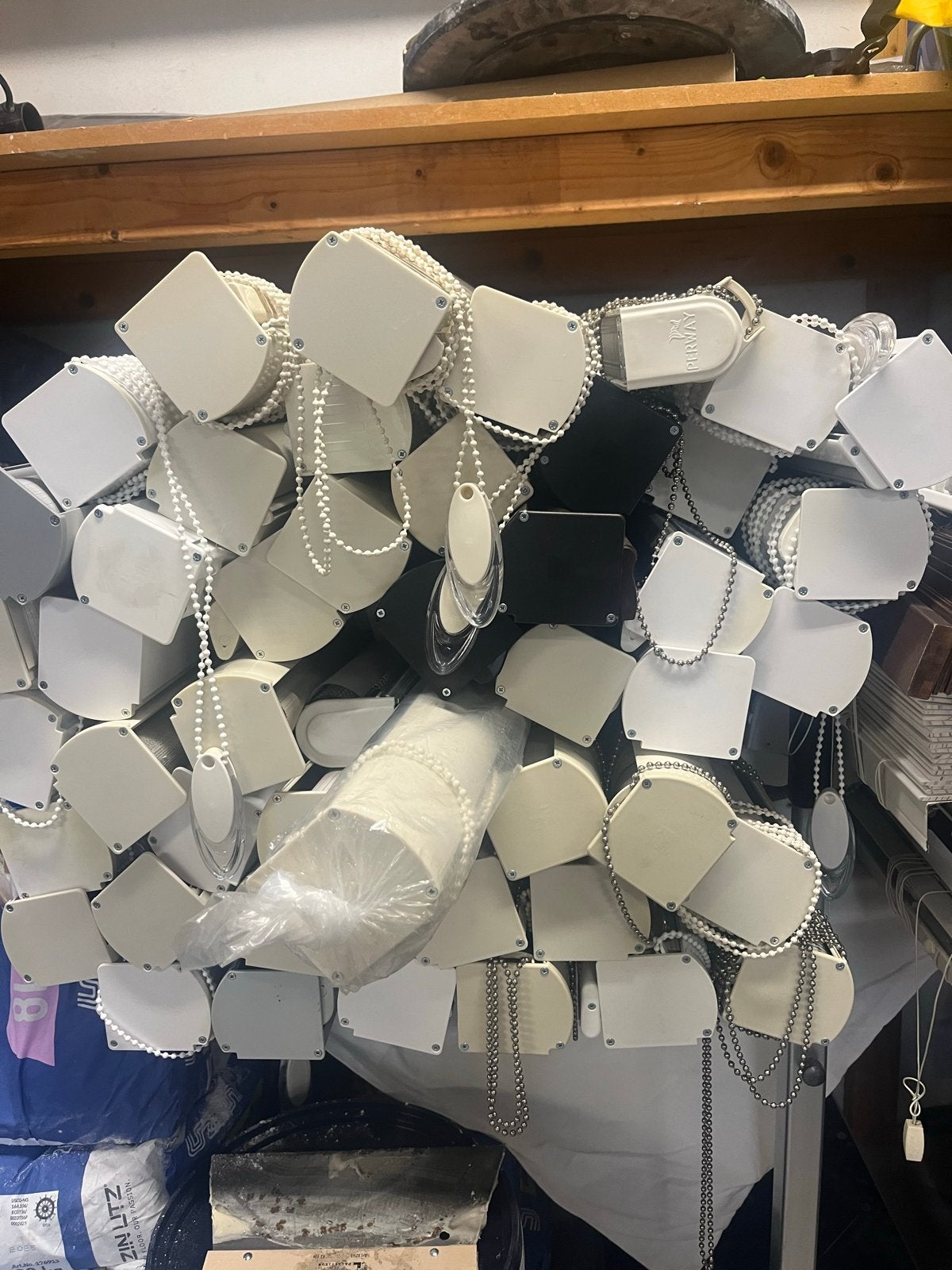 Diverse raamdecoratie en jaloezieën - Nieuw en gebruikt, Ophalen, Crème, 50 tot 100 cm, Zo goed als nieuw