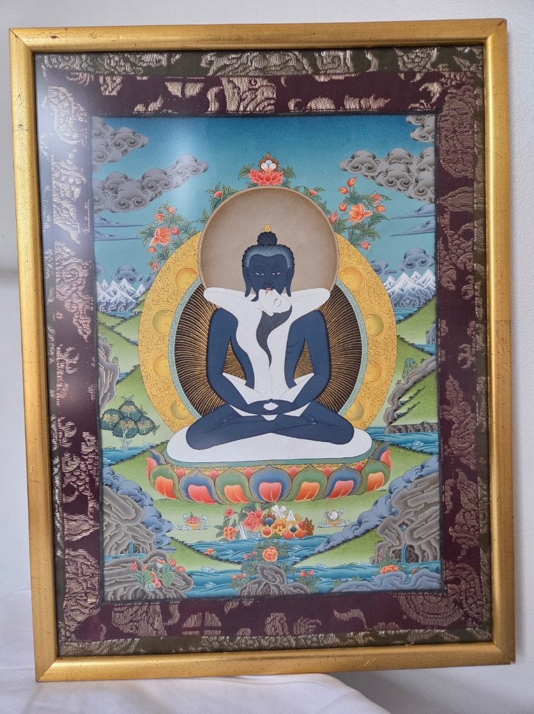 Samantabhadra Thangka Buddha Shakti Tibetan painting, Ophalen of Verzenden, Schilderij
