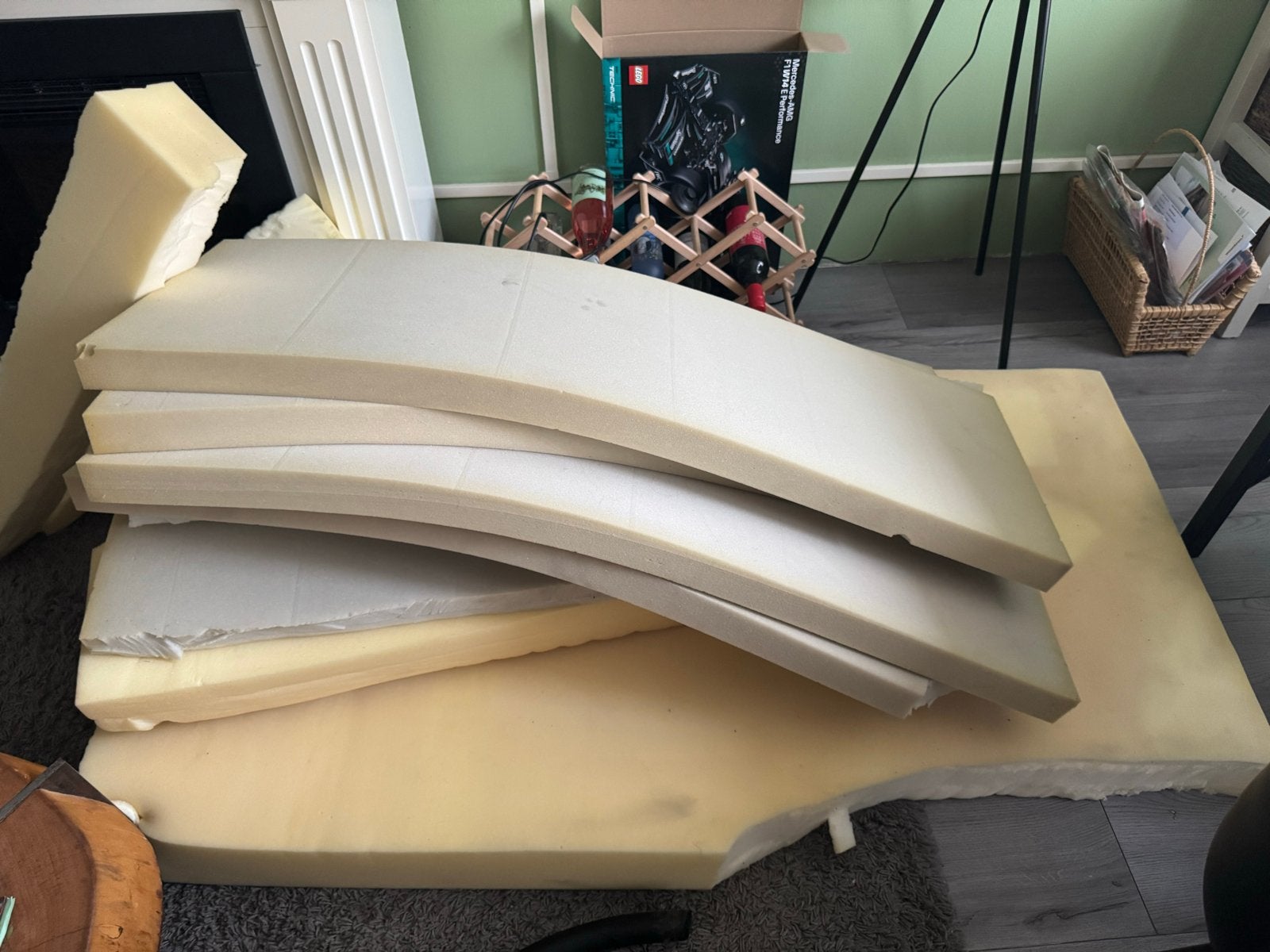 Schuimrubber kussens / PU-schuim platen – diverse maten, Ophalen, Overige merken, Gebruikt, Beige