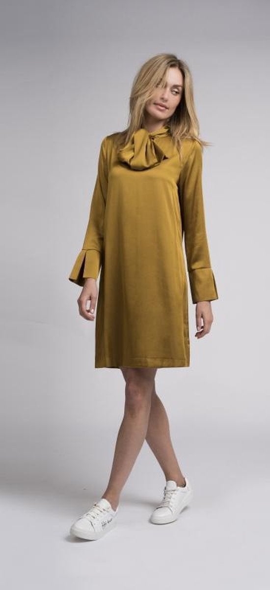 Fifth house petrol jurk maat 36 satijn - in zeer goede staat, Kleding | Dames, Blauw, Ophalen of Verzenden, Zo goed als nieuw