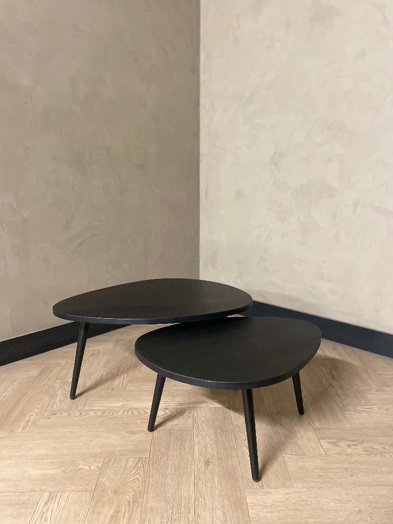 Zwart eiken salontafels in diverse modellen | Hotel-Chique, 50 tot 100 cm, Nieuw, Overige vormen, Eikenhout