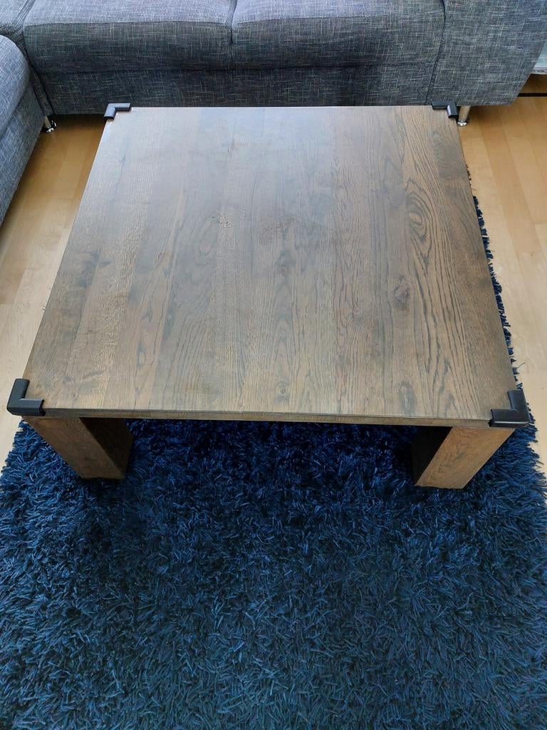 Salontafel eikenhout, Ophalen, Gebruikt, 100 tot 150 cm, 50 tot 100 cm