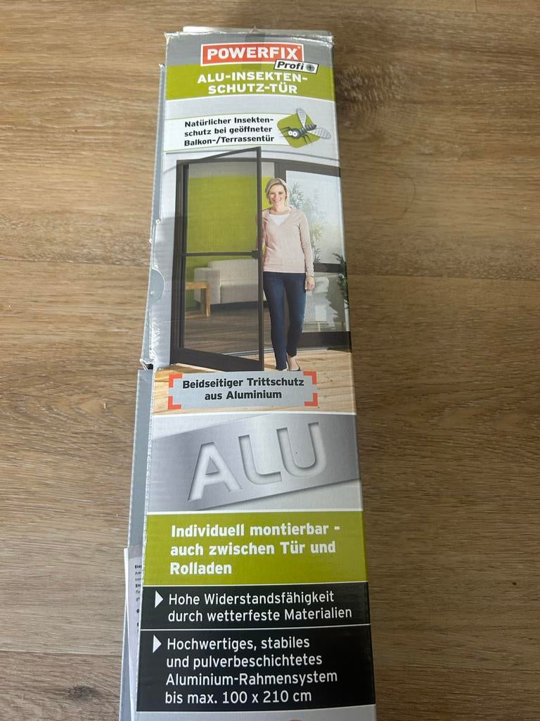 POWERFIX Profi ALU-INSEKTEN-SCHUTZ-TÜR - 100x210 cm, 100 tot 120 cm, Hordeur, Nieuw, Ophalen of Verzenden