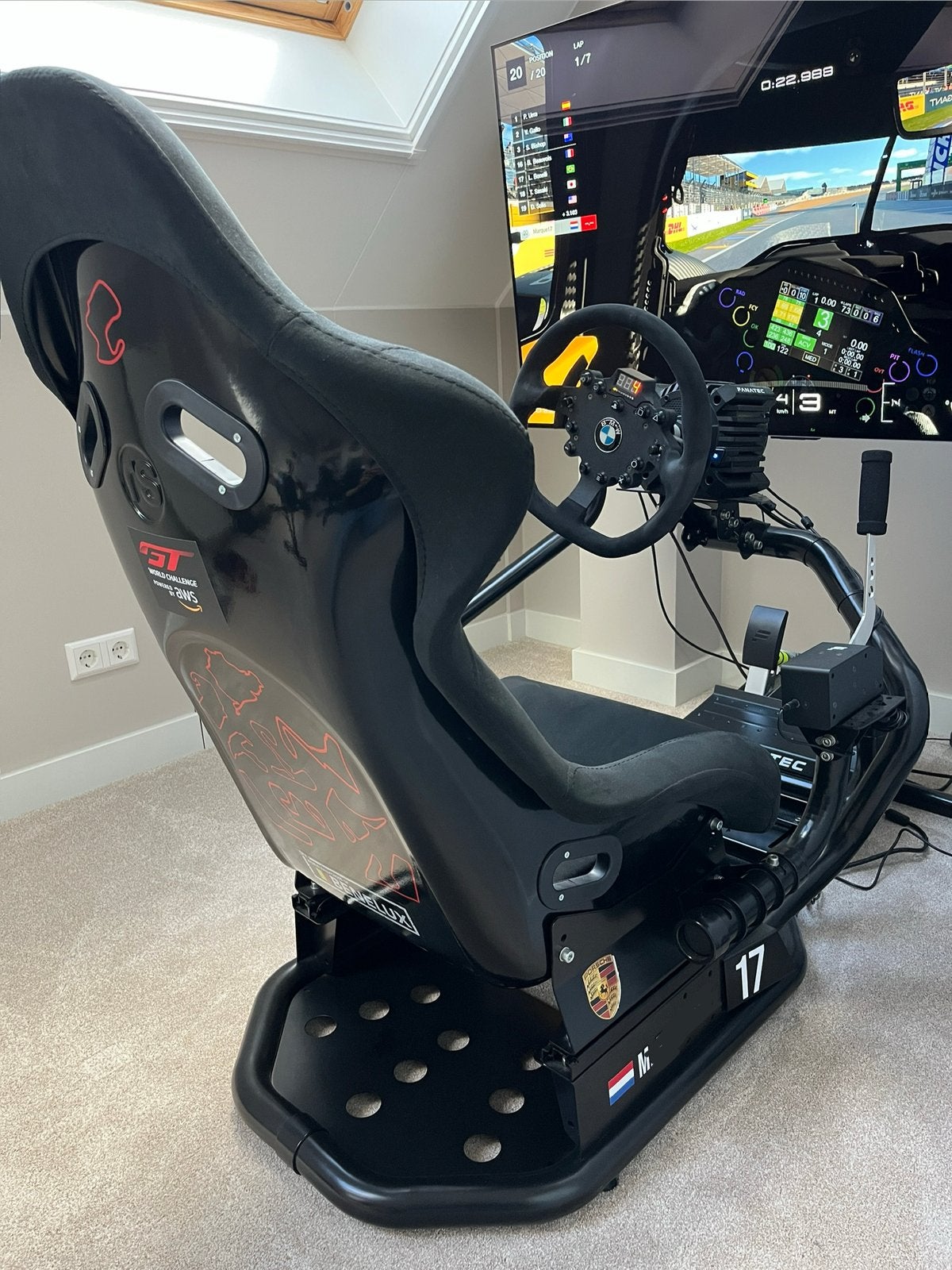 Race simulator set (RSeat + Fanatec) – nette staat, Ophalen, Gebruikt