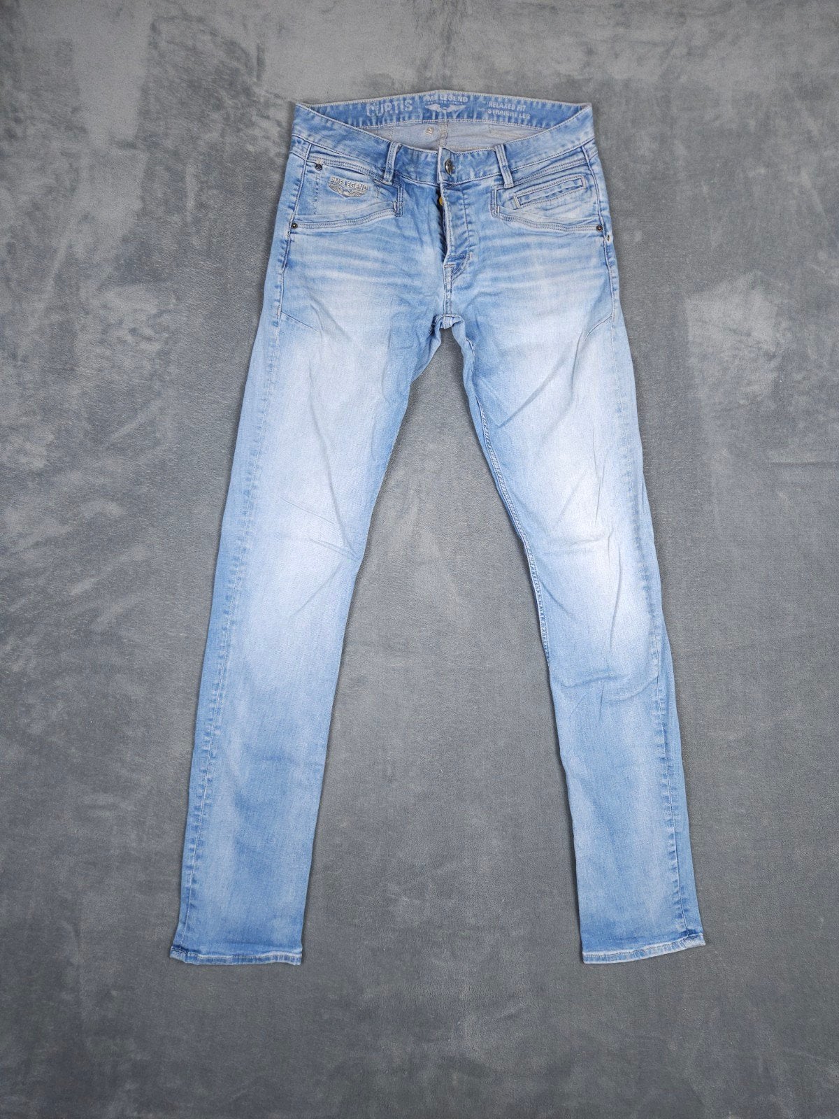 Pme Legend Broek Curtis W34 L38 Relaxed Straight Blauw Pall., ., Zo goed als nieuw, ., W33 - W34 (confectie 48/50)
