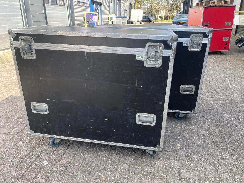 TECHNOCASE Flightcases 125x55cm 83+11cm Hoog Klapdeksel TOP, Ophalen, Gebruikt, Overige instrumenten, Flightcase