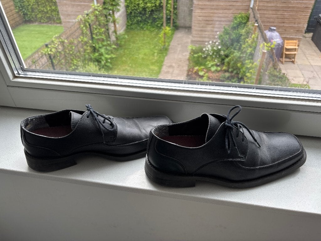 Vegan schoenen mt 45, Zwart, Ophalen of Verzenden, Gedragen, Veterschoenen