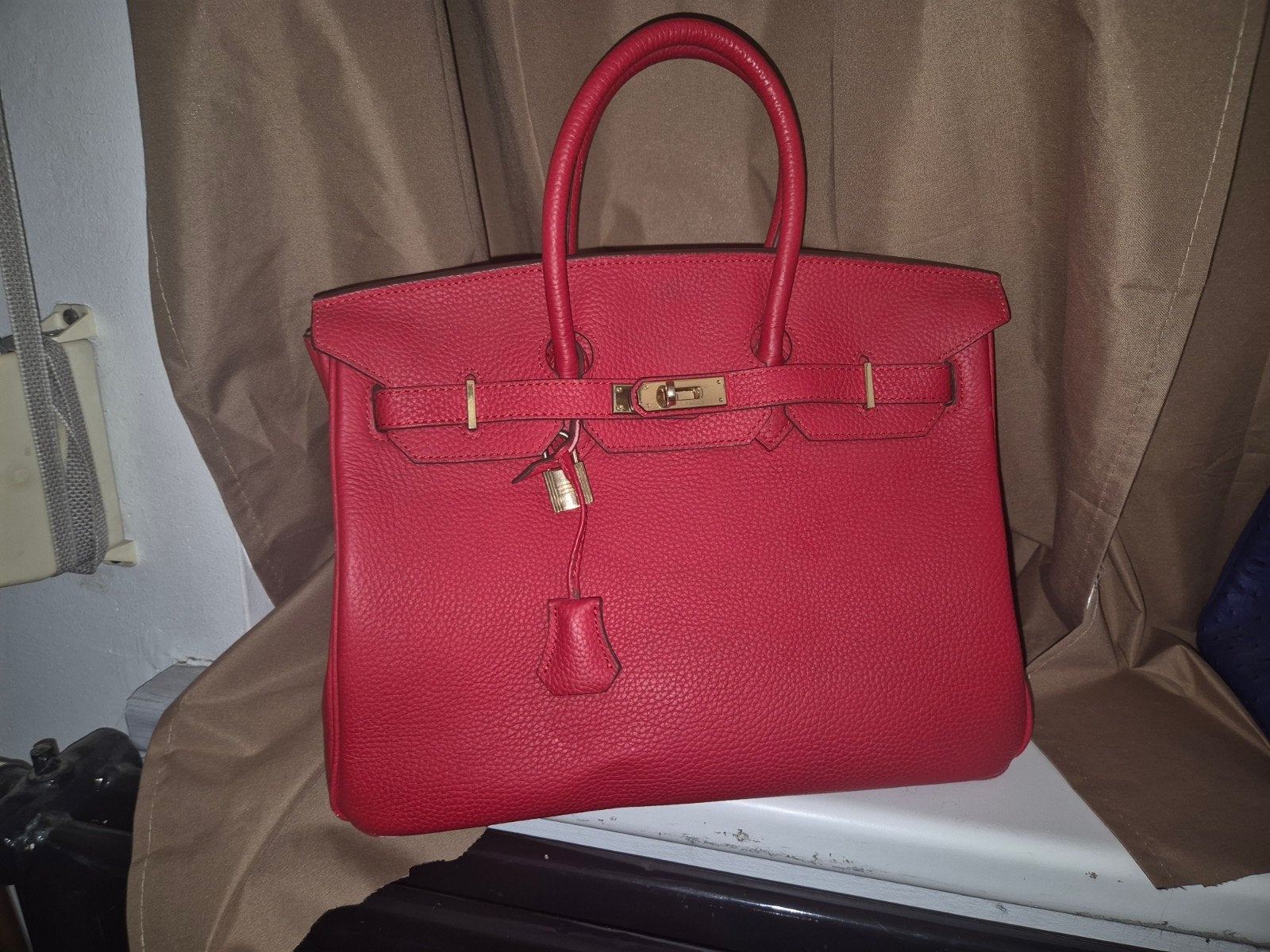 HERMES Birkin, Ophalen of Verzenden, Rood, Minder dan 35 cm