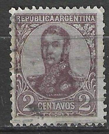Argentinie 1908/1909 - Yvert 134 - Jose de San Martín (ST), Verzenden, Gestempeld, Midden-Amerika
